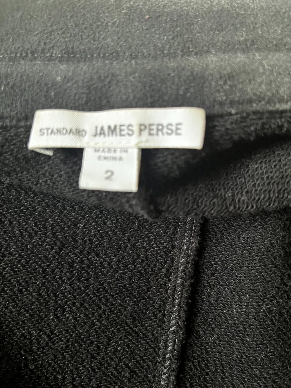 Standard James Perse Cotton Black Longline Jacket Size 4 - 6 (James Perse 2) - Picture 3 of 6